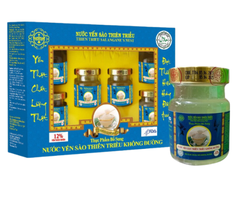 Yến Tổ Chưng Không Đường Hộp 6 Lọ