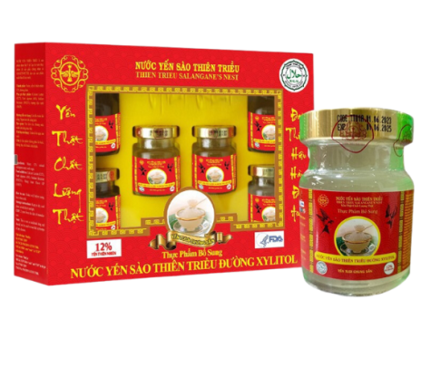 Yến Sào Đường Xylitol Hộp 6 Lọ 12% Yến Tươi