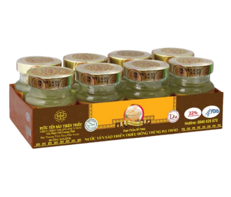 Yến Chưng Đông Trùng Hạ Thảo Lốc 8 Lọ