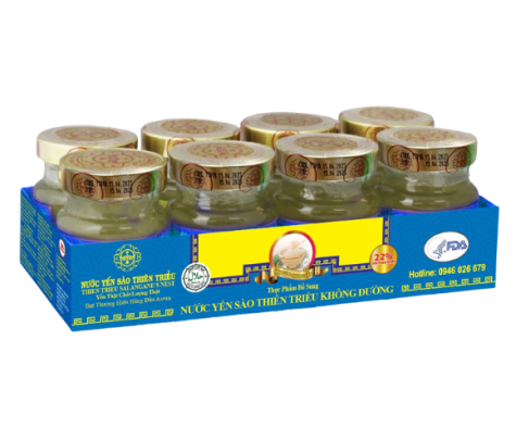 Yến Tổ Chưng Không Đường Lốc 8 Lọ