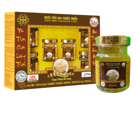 Yến Chưng Đông Trùng Hạ Thảo Hộp 6 Lọ