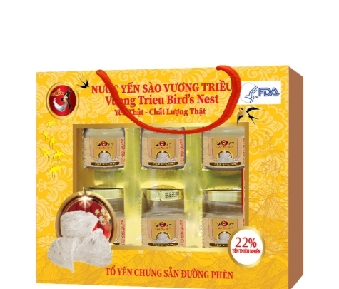 Yến Tổ Chưng Đường Phèn Hộp 6 Lọ