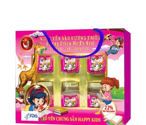 Yến Sào Chưng Sẵn HAPPY KIDS Hộp 6 Lọ 