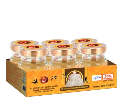 Yến Yến Chưng Sẵn Đường XYLITOL Lốc 6 Lọ