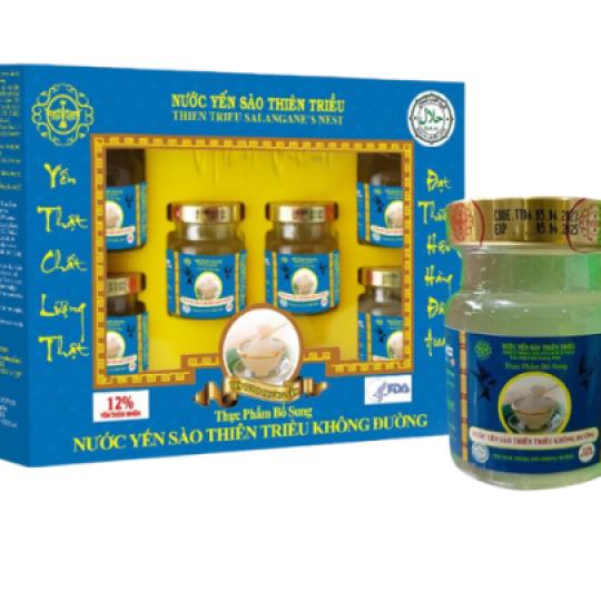 Yến Tổ Chưng Không Đường Hộp 6 Lọ