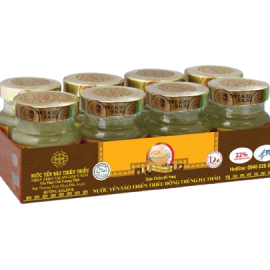 Yến Chưng Đông Trùng Hạ Thảo Lốc 8 Lọ