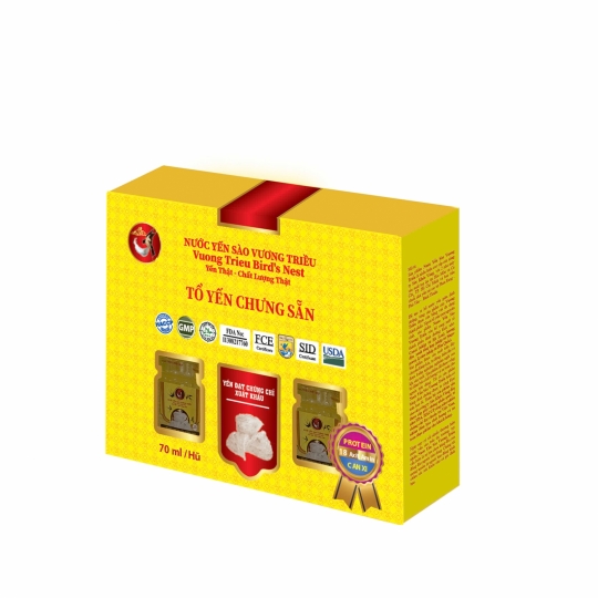 Yến Sào Vương Triều 22% Có Đường Hộp 6 Lọ